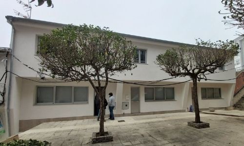Fotografía de una rehabilitación de viviendas adosadas
