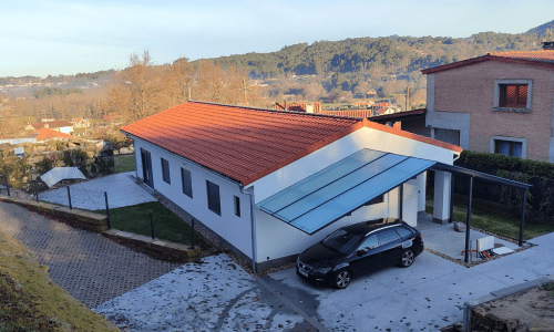 Vivienda de planta baja muy eficiente energéticamente